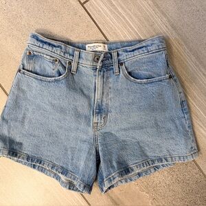 Abercrombie & Fitch High Rise Denim Shorts